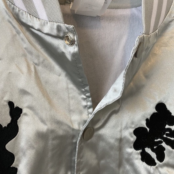 Walt Disney Imagineering Exclusive Large Mickey Disco Silver Varsity Jacket NWT - Picture 5 of 14